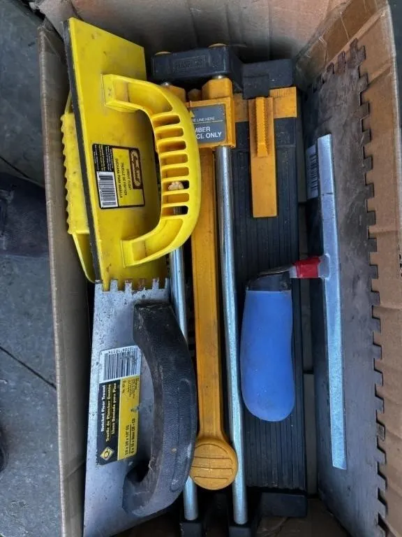 Tile Tools Cutter, Grout Float, Notched Trowel