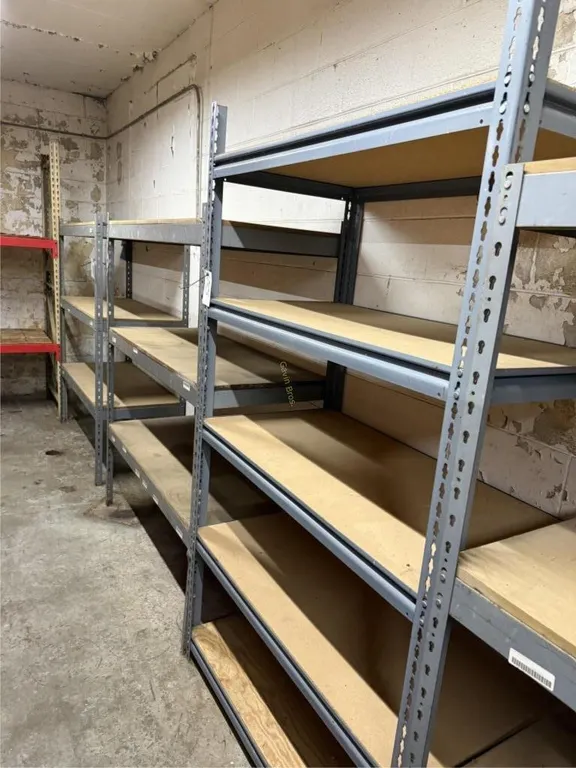 (2) Sections Light Duty Shelving