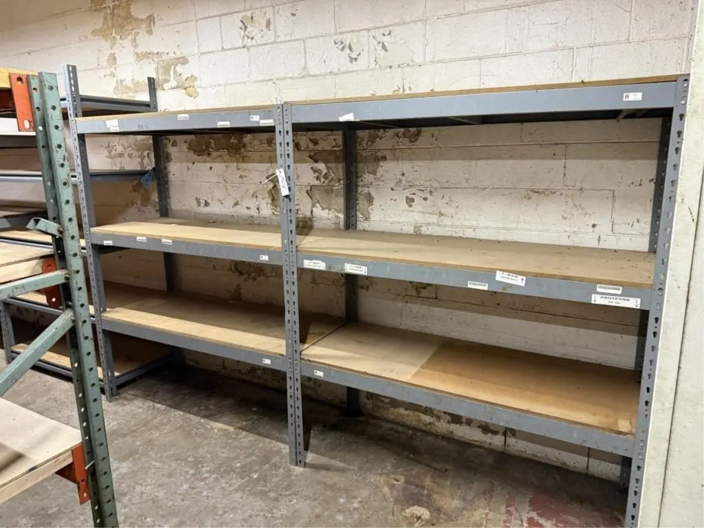 (2) Sections Light Duty Shelving