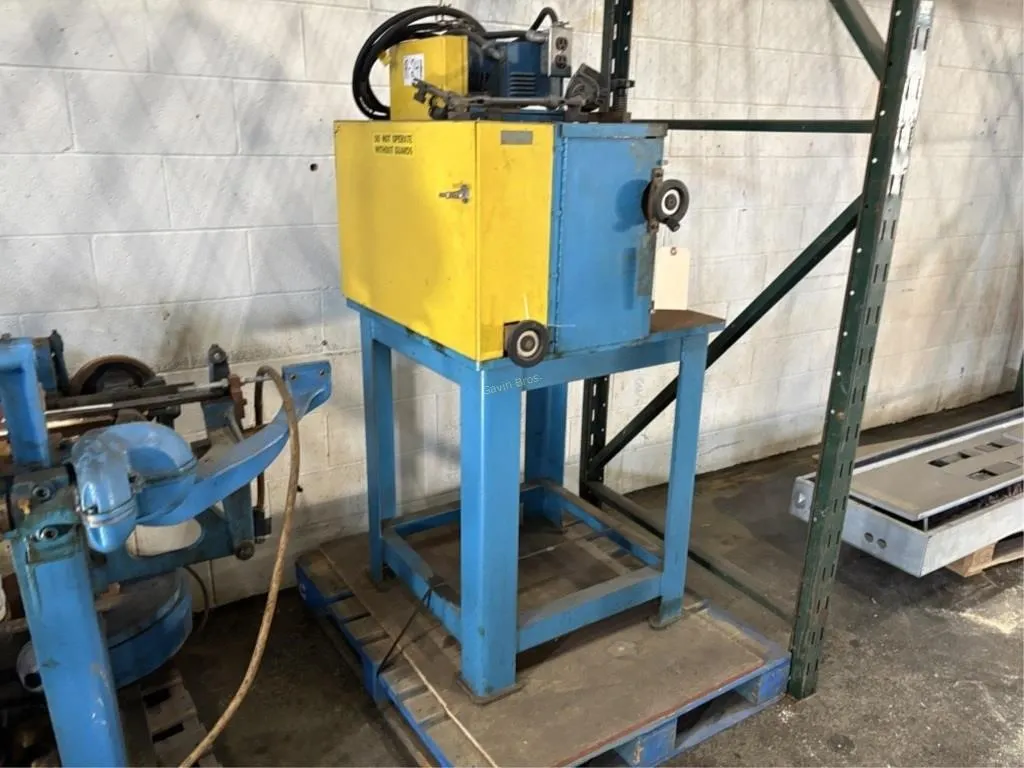 Unknown Welding type machine on steel stand