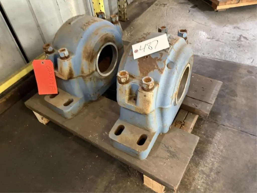 (2) Large Bearing Casings