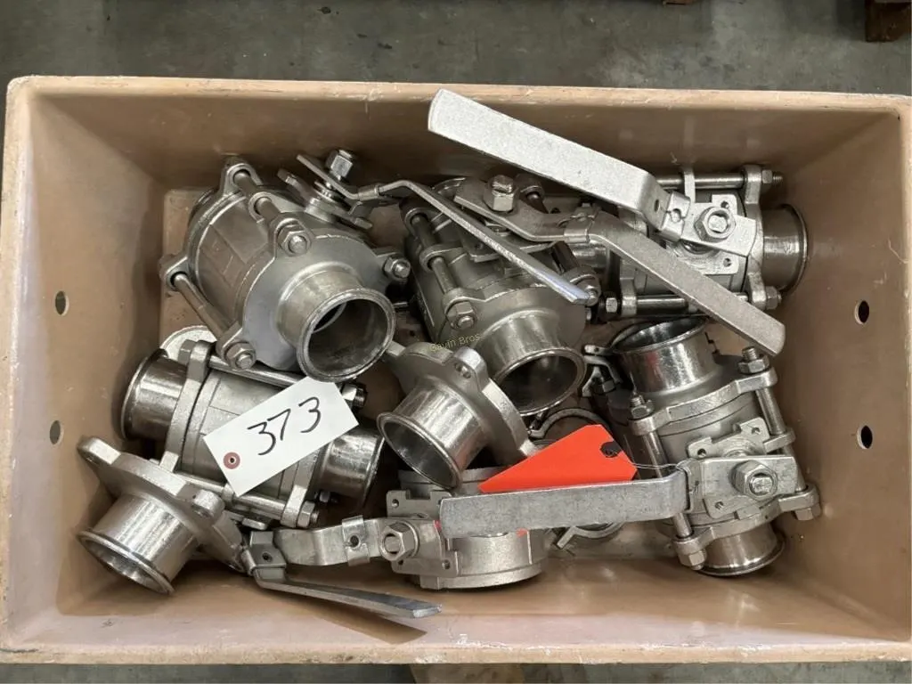 (6) Food Grade SS 3" Valves