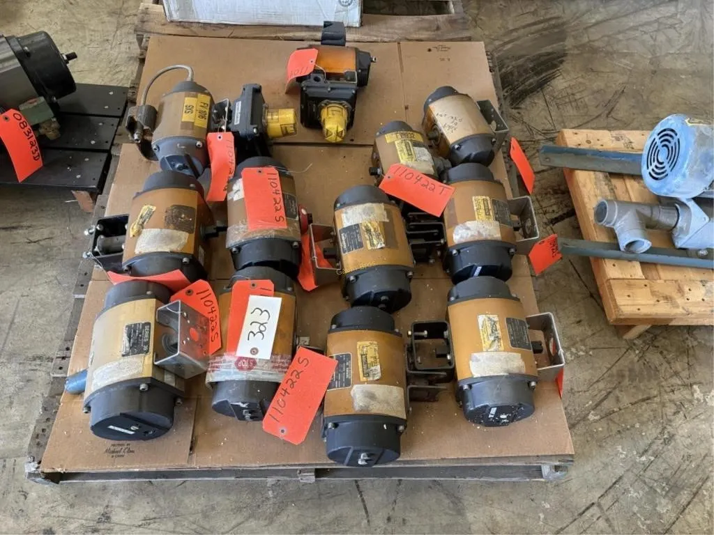 Pallet of Valve Actuators