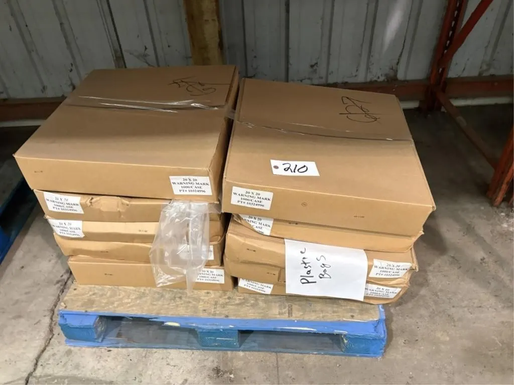 20" x 20" Clear Plastic Bags