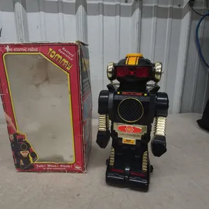 New Bright "Tommy" The Atomic Robot Model-B 2002 Battery Operated Talking Robot with Box, 11” Tall