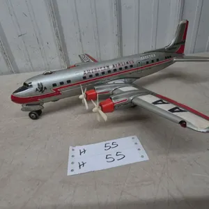 Vintage Linemar Toys Japanese Tin Friction American Airlines Lockheed L-188 Electra N305AA