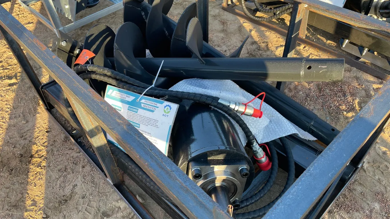 Mower King SSECAG-Y Skid Steer Auger with Bits