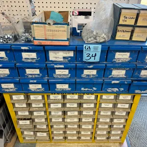 SAE & Metric Nuts, Bolts, Washers & Fasteners with Metal and Plastic Parts Storage Cabinets