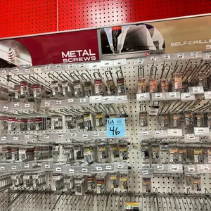 Reliable Assorted Metal Screws, Self-Drilling TEK Screws & Fasteners – Large Retail Display Inventory with Pegboard Hooks