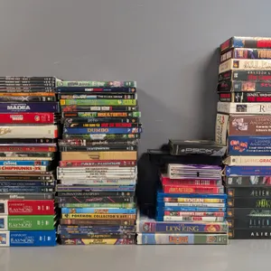 Assorted DVD, Blu-ray, and VHS Media Collection