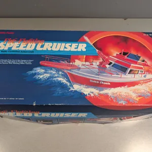 Vintage Radio Shack RC Fire-Fighting Speed Cruiser in Box