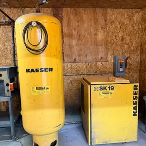 Kaeser SK19 Rotary Screw Air Compressor with Air Receiver Tank