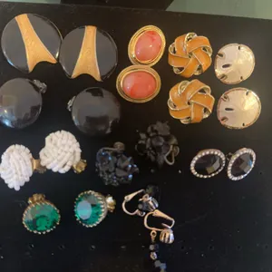 Vintage costume earrings