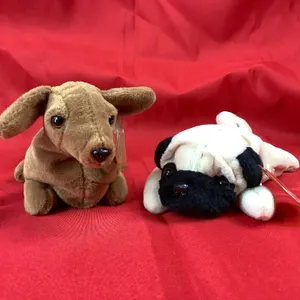 Beanie Baby Pugsly and Weanie