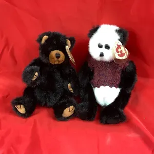 Beanie Baby Best Friends Panda and Black Bear