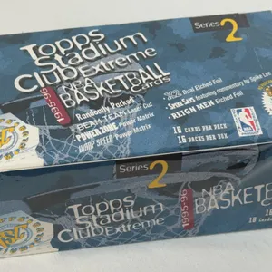 Vintage 1995-96 Sealed Topps Stadium Club Extreme Basketball Series 2  trading card box