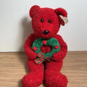 Ty Beanie Buddies 2006 Holiday Teddy Plush with Tags