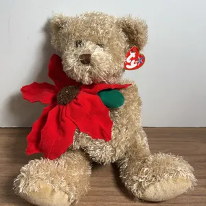 Ty Beanie Buddies 2005 Holiday Teddy Plush Bear