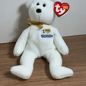Ty Beanie Babies Mississippi Bear with Tag and Ribbon