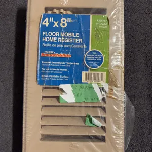 4” x 8” Floor Mobile Home Register in Factory Packaging