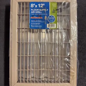 8” x 12” Floor Supply Air Grill in Factory Packaging