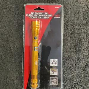 Tooluxe 40463L Telescopic LED Flashlight with Magnetic Pickup Flex Head New