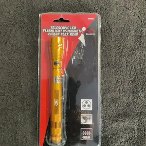 Tooluxe 40463L Telescopic LED Flashlight with Magnetic Pickup Flex Head New