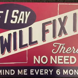 Vintage-style Decorative Metal Sign for Workshop Man Cave