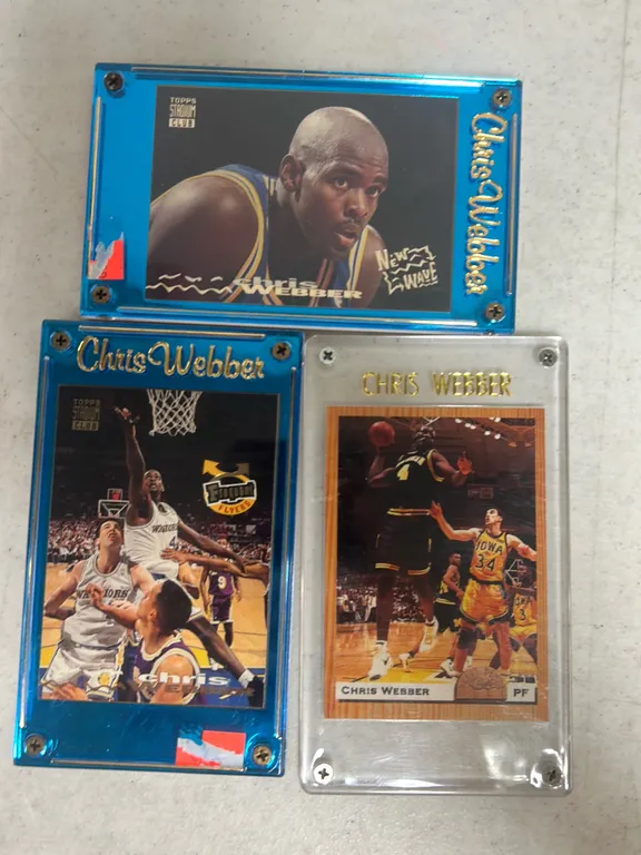 3 CHRIS WEBBER CARDS