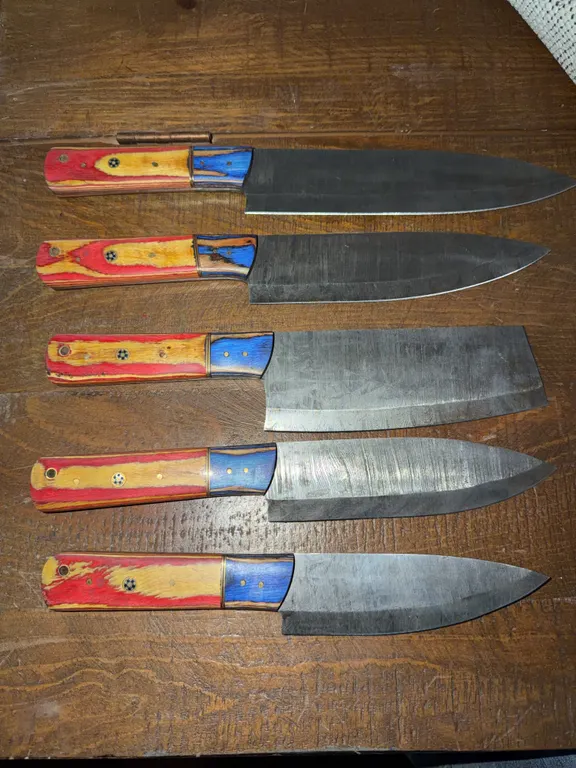 Damascus Steel Knife Set