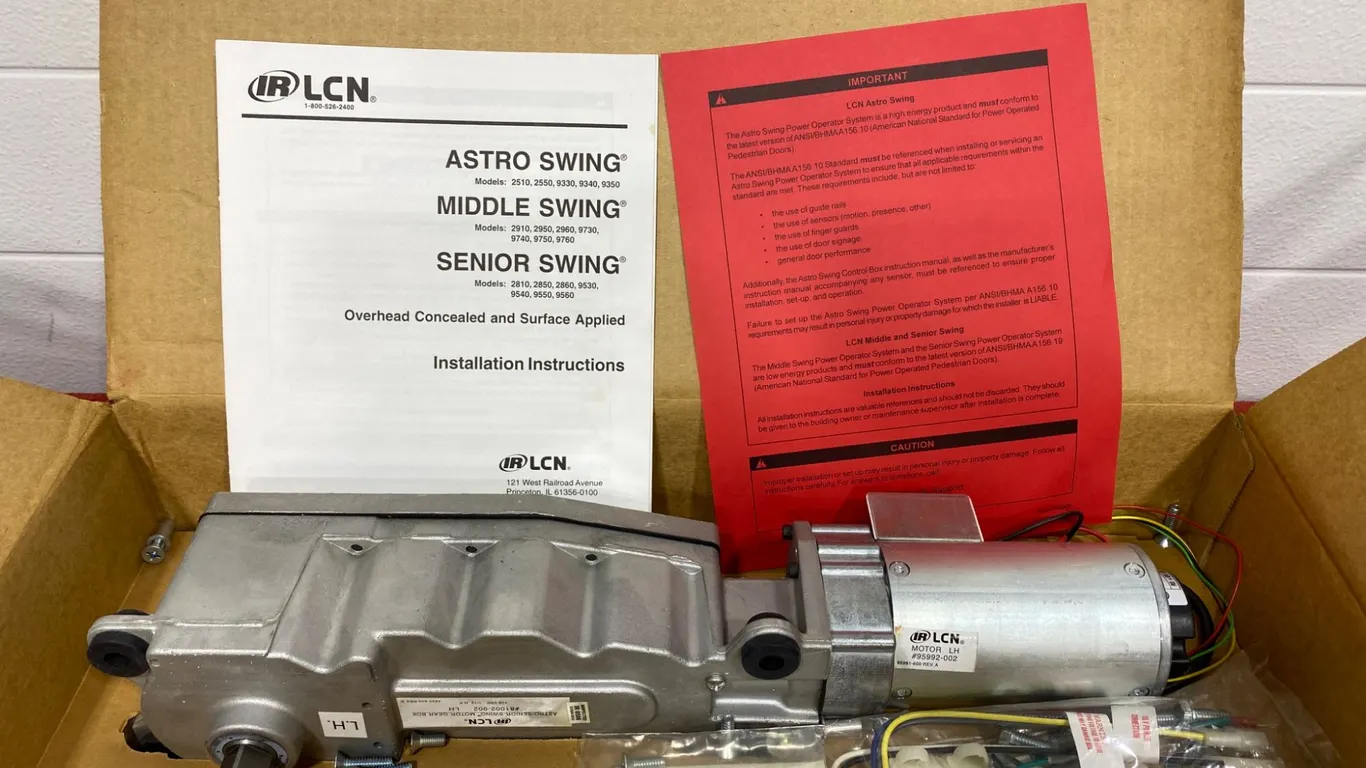 LCN Swing Door Operator Model 9542 with Installation Instructions