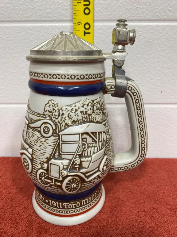 Avon Ceramic Stein Commemorating Vintage Cars, 1979