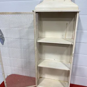 Vintage Metal Wall-Mounted Vented Storage Cabinet