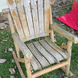Lakeland Mills Cedar Log Lounge Chair or similar rustic white cedar log rocking chair