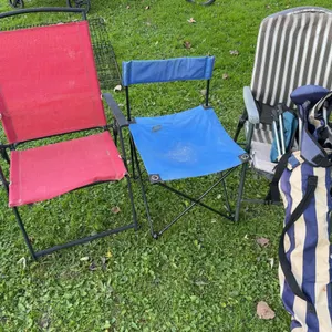 Group of portable outdoor folding chairs