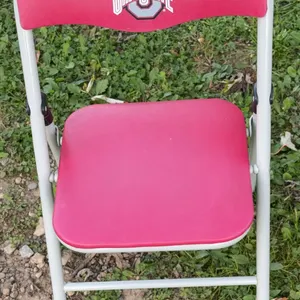 Ohio State Red and white childrens metal folding chair