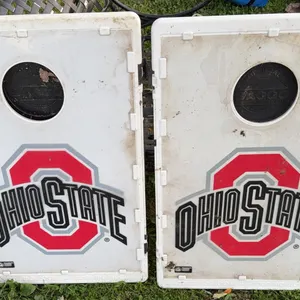 Pair of Ohio State Buckeyes BAGGO Portable Cornhole Boards