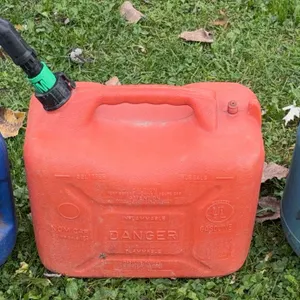 3 portable plastic fuel and kerosene containers