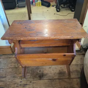 Vintage Magazine Rack / Side Table