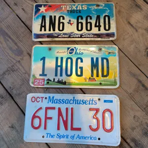 License Plates Lot