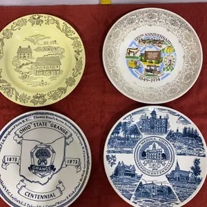 Vintage Ohio Commemorative & Anniversary Collector Plates