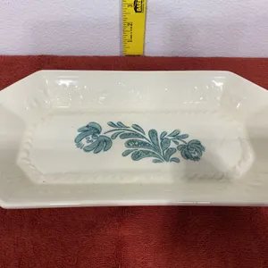 Vintage Pfaltzgraff Village #528 "A Joyous Heart" Stoneware Bread Tray Platter