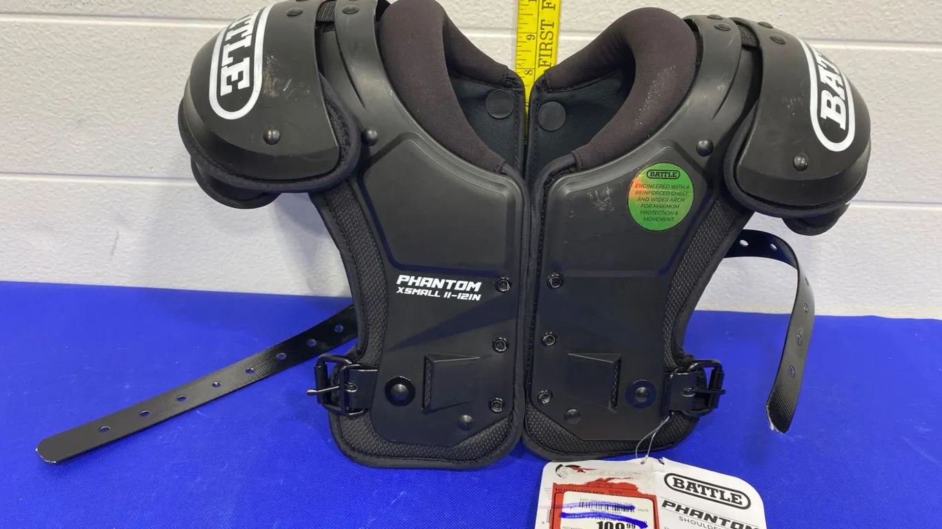 Battle Sports Youth Phantom Shoulder Pads with Tags