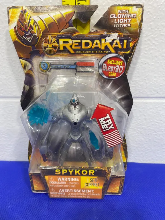 Redakai Spykor Action Figure with Glowing Light, 2011, Sealed