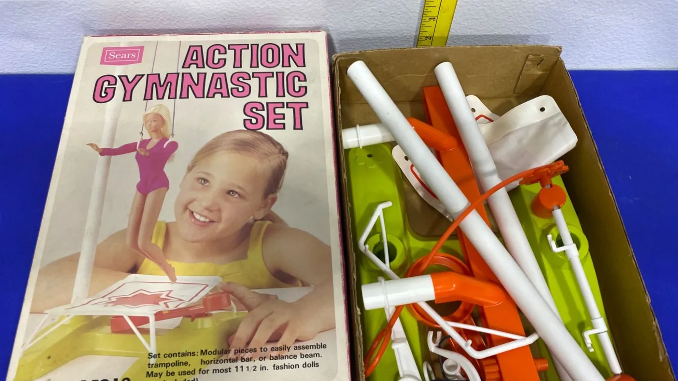 Sears Action Gymnastic Set for 11.5-Inch Dolls, Circa 1970s