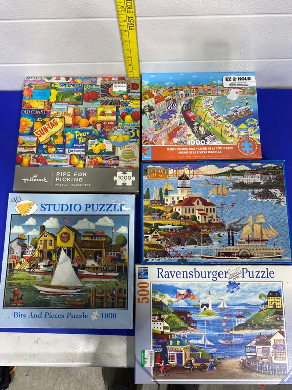 Assorted Jigsaw Puzzles, 500-1000 Pieces