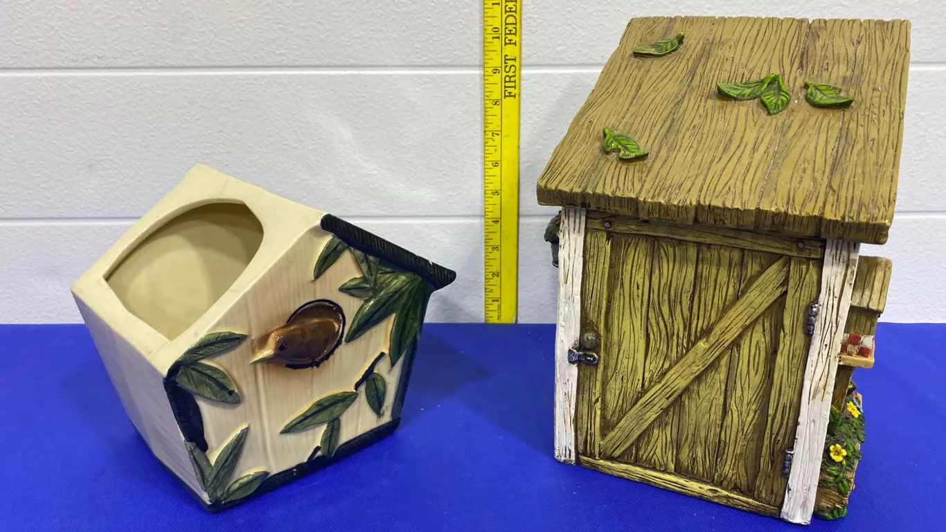 Ceramic House-Themed Containers, Including McCoy USA