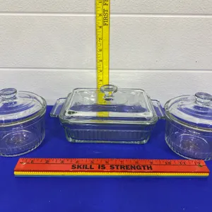 Anchor Hocking Clear Glass Bakeware Set with Lids