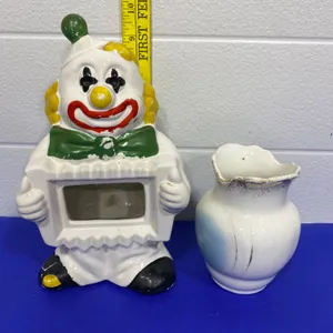 McCoy Clown Bank and Ceramic Pitcher Set