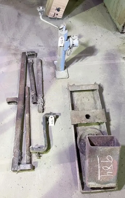 trailer jack, brackets, etc